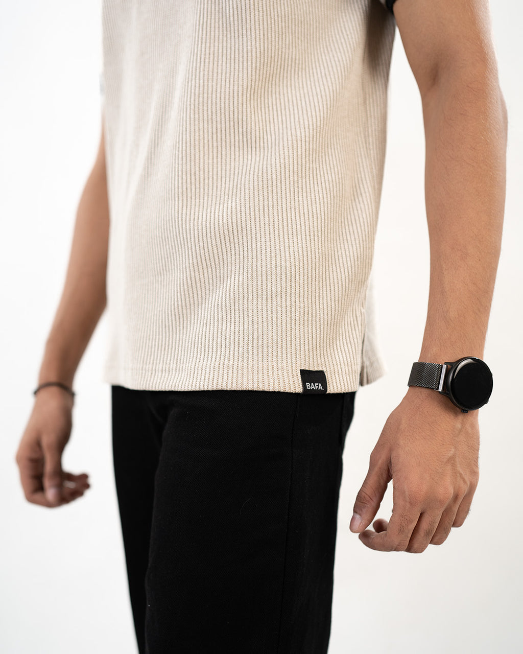 Knitted Polo - Beige