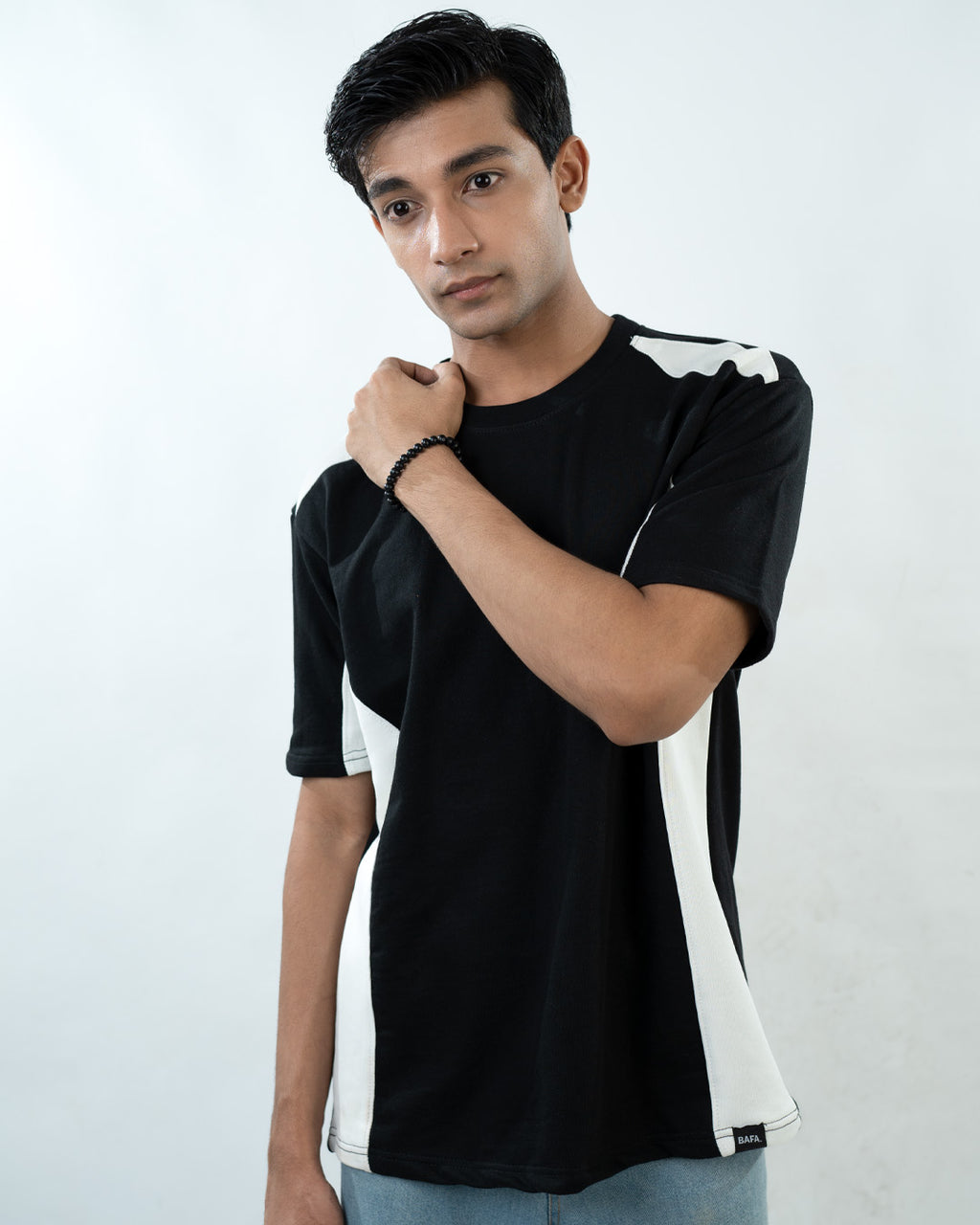 Panel T-Shirts - Black & White