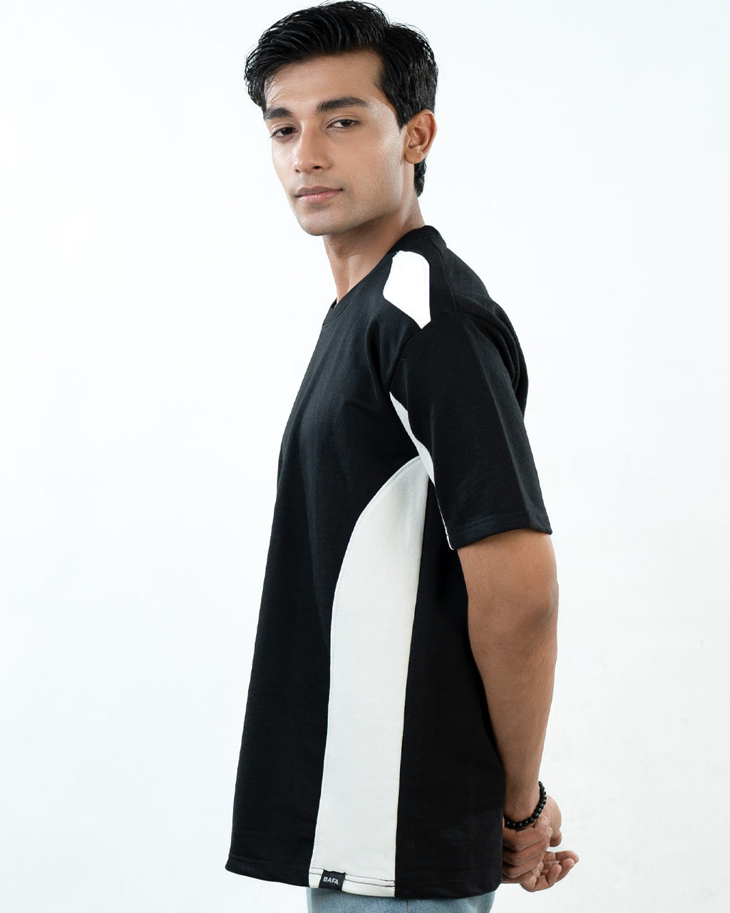 Panel T-Shirts - Black & White