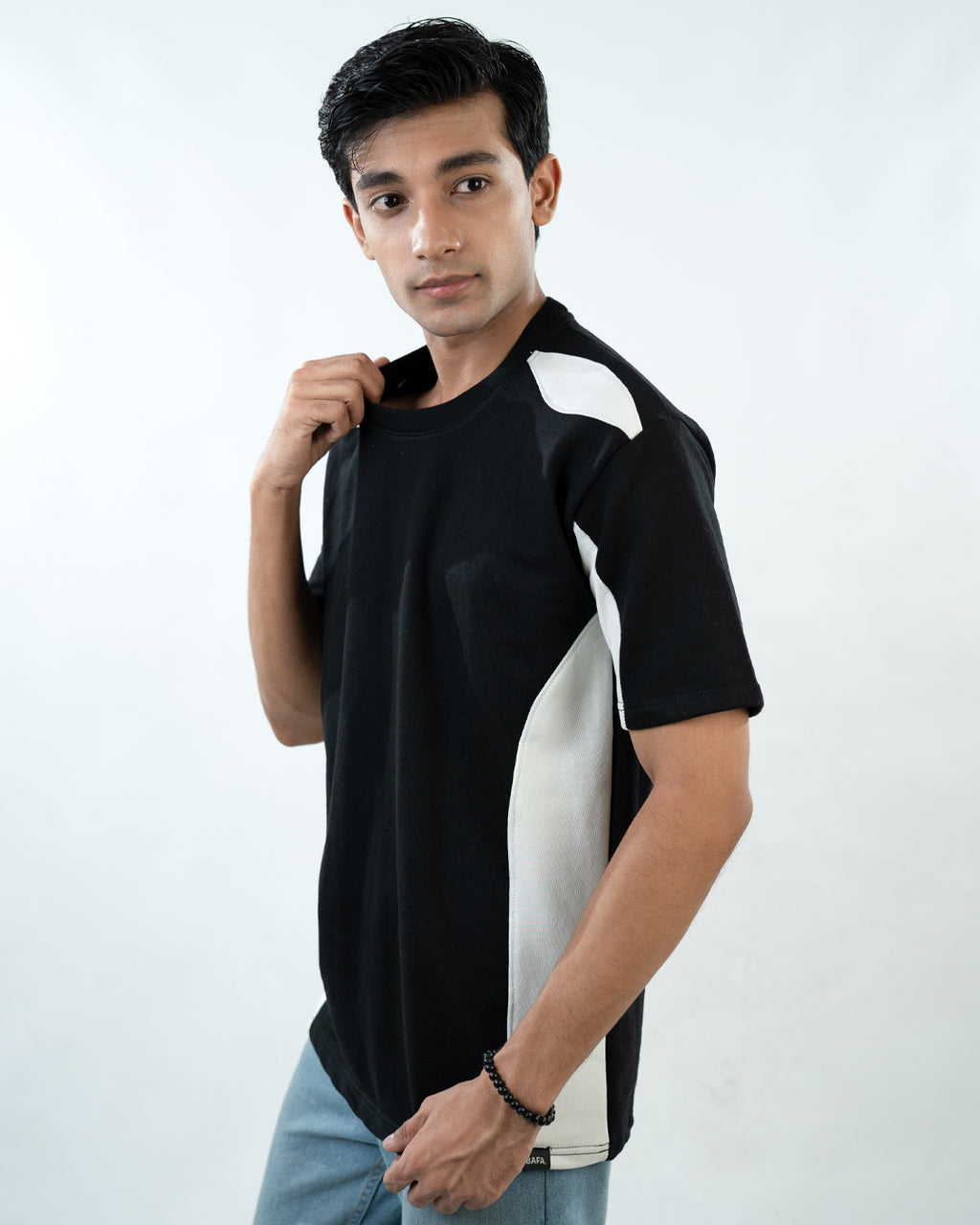 Panel T-Shirts - Black & White